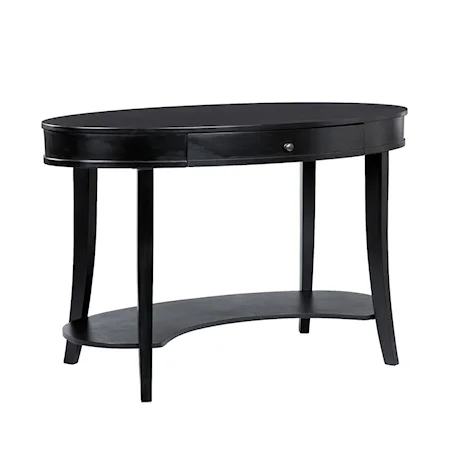 Single Drawer Oval Top Table Desk